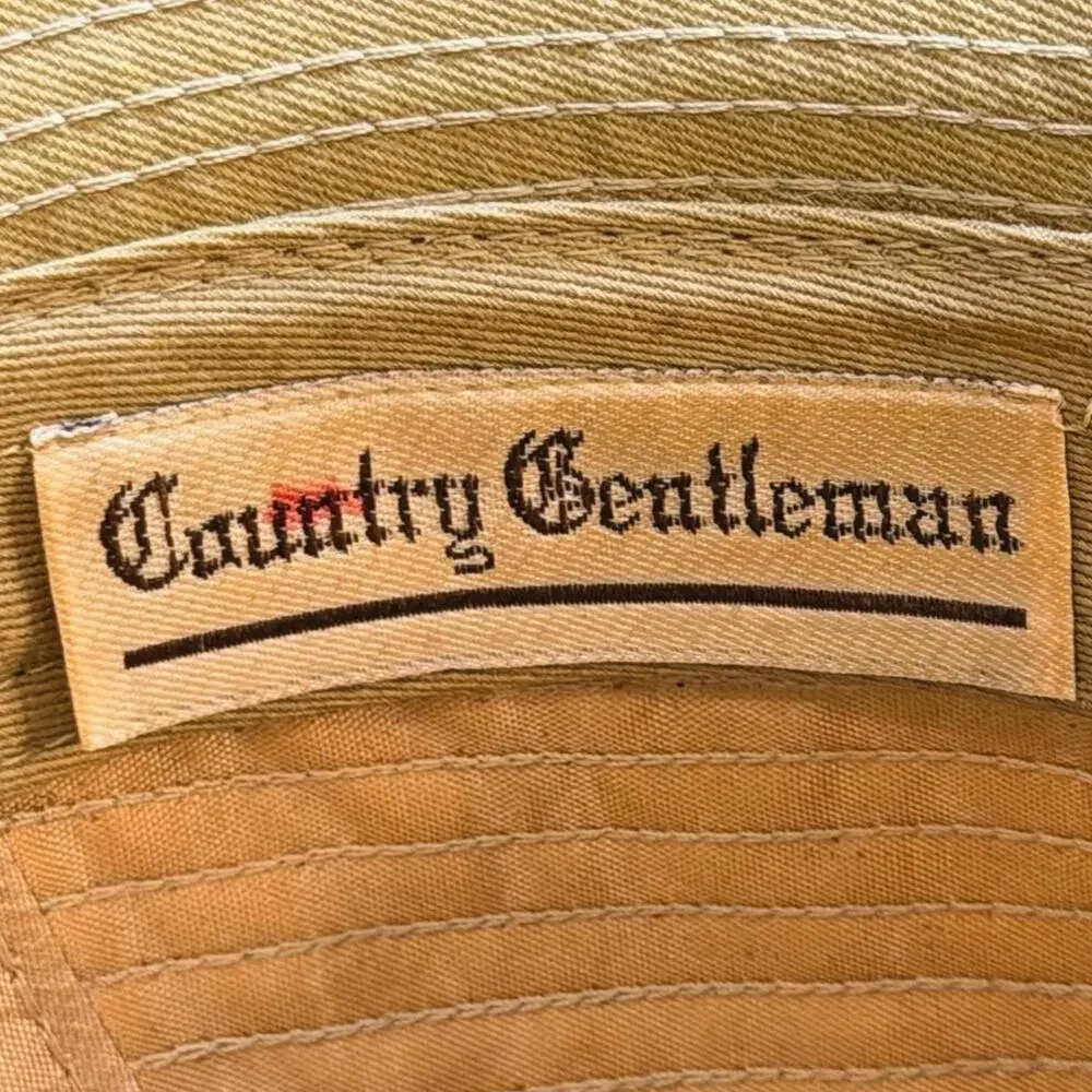 Country Gentleman Men’s Tan Fedora Hat XL | Classic Safari Trilby Style